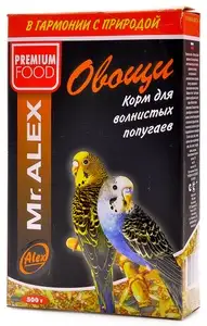 Купить mr.alex сухой корм для волнистых попугаев "Овощи"