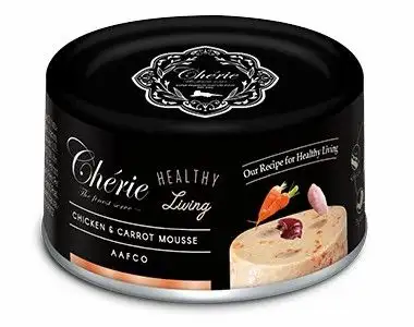PETTRIC Cherie Healthy Living влажный корм для взрослых кошек мусс из курицы с морковью (банка)