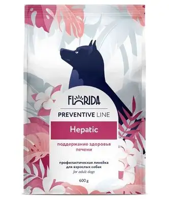 Купить florida preventive line hepatic сухой корм для взрослых собак всех пород для поддержания здоровья печени