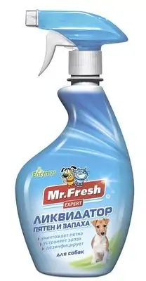 Купить mr.fresh ликвидатор пятен и запаха 3в1 для собак, спрей