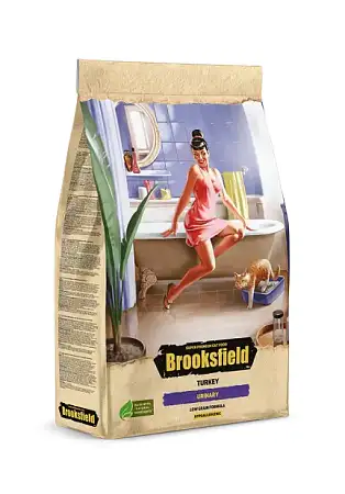 Купить brooksfield low grain adult cat urinary сухой корм для взрослых кошек, профилактика МКБ, с индейкой и рисом