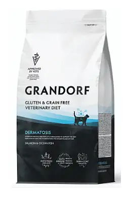 Grandorf Veterinary Diet Cat Dermatosis полнорационный диетический сухой корм для кошек с заболеваниями кожи срок годности до 15.11.26