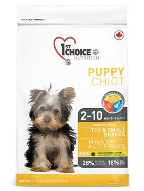 1st Choice Puppy Toy & Small Breeds сухой корм для щенков декоративных и мелких пород с курицей