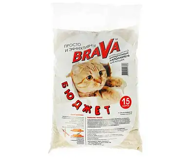 Brava Впитывающий наполнитель для кошек Бюджет