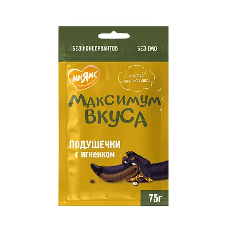 Купить Мнямс лакомство для собак подушечки Максимум вкуса с ягненком