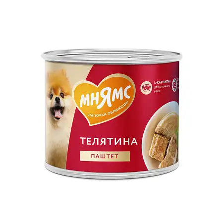 Купить Мнямс консервы для собак "фитнес" (паштет из телятины)