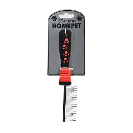 Купить homepet silver series расческа с переменными зубьями металлическая для собаки и кошек 31 зуб 