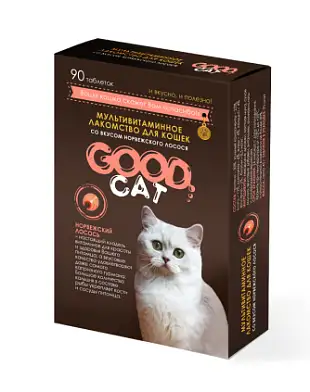 GOOD CAT Мультивитаминное лакомcтво для кошек "Норвежский лосось"