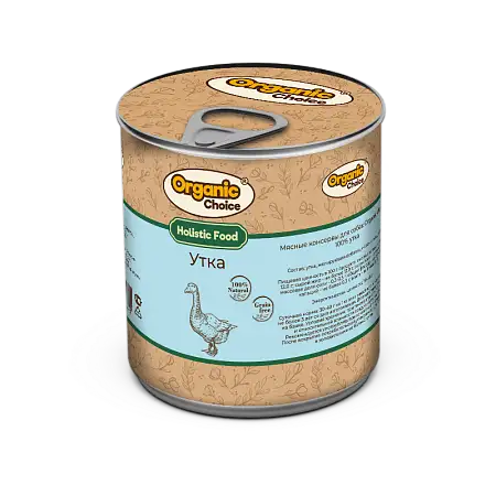 Купить organic Сhoice консервы 100 % утка для собак