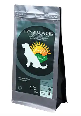 LiveRA Hypoallergenic сухой корм для щенков мелких пород индейка с рисом