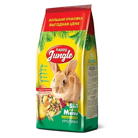 Купить happy jungle Сухой корм для кроликов