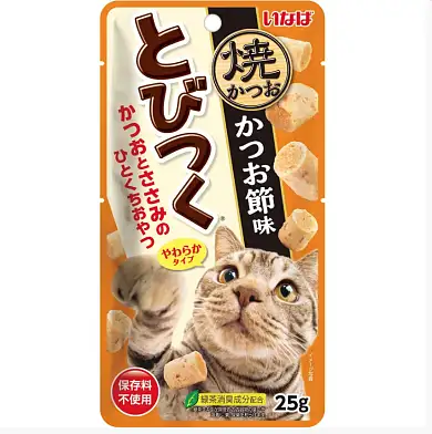 Inaba Tobitsuku Yaki Katsuo Лакомство Запеченные трубочки для кошек со вкусом куриного филе и кацуобуси