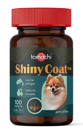 Купить tamachi shiny coat Витамины для собак мелких пород Блестящая шерсть