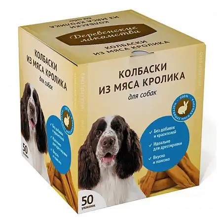 Купить Деревенские Лакомства лакомство для собак Мини колбаски из мяса кролика