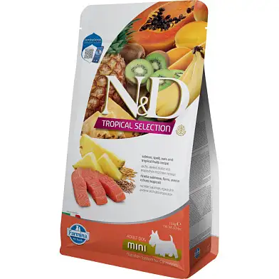 Farmina N&D Dog Tropical Selection Salmon Adult Mini сухой корм для взрослых собак мелких пород, с лососем