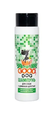 GOOD DOG Шампунь для собак с длинной шерстью, профилактика образования колтунов