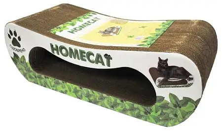 Купить homecat когтеточка для кошек "Мятная волна", гофрокартон большая